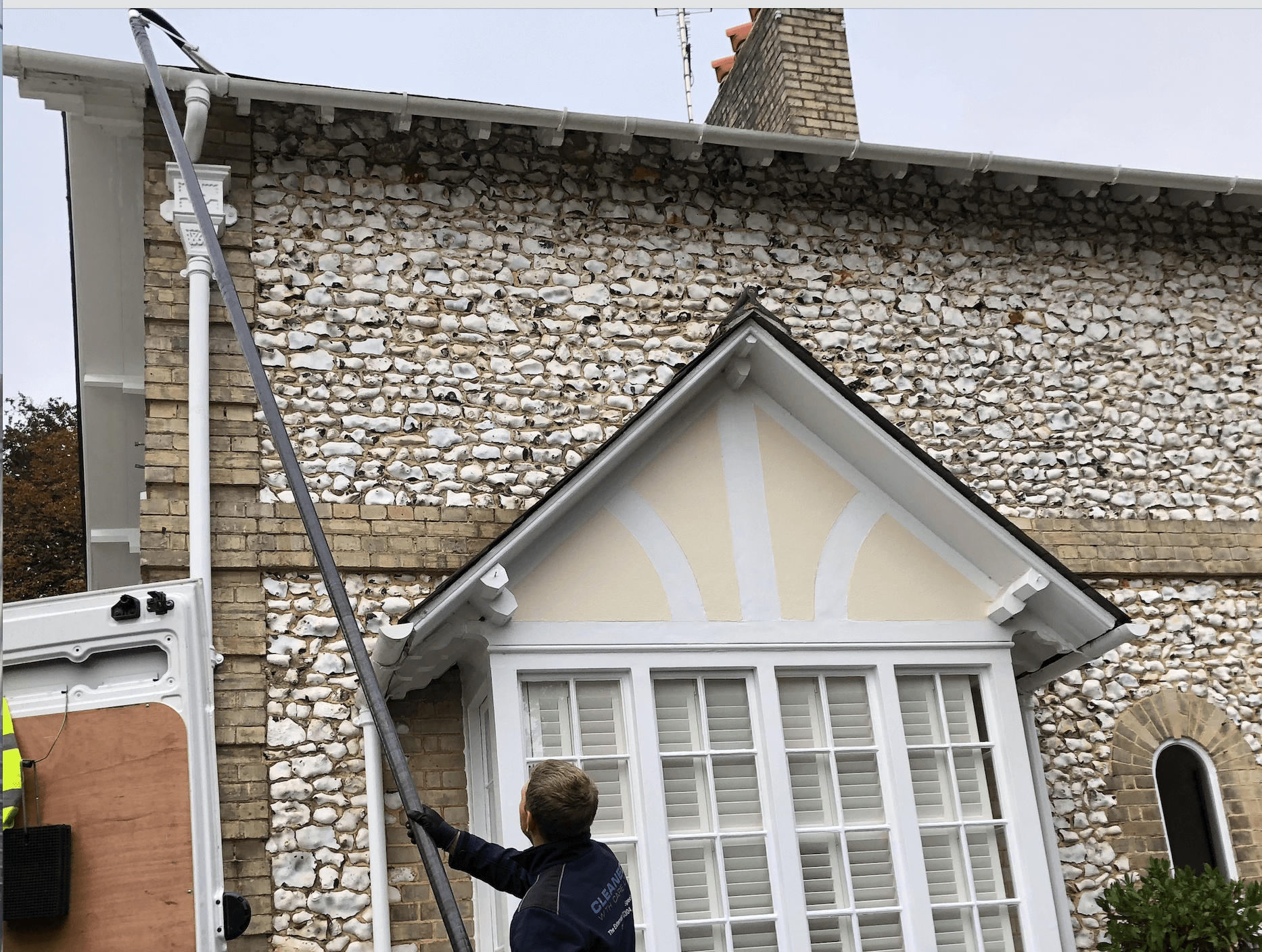 Professional gutter cleaning tools and equipment used by The Roof Moss Cleaners in Bishops Stortford